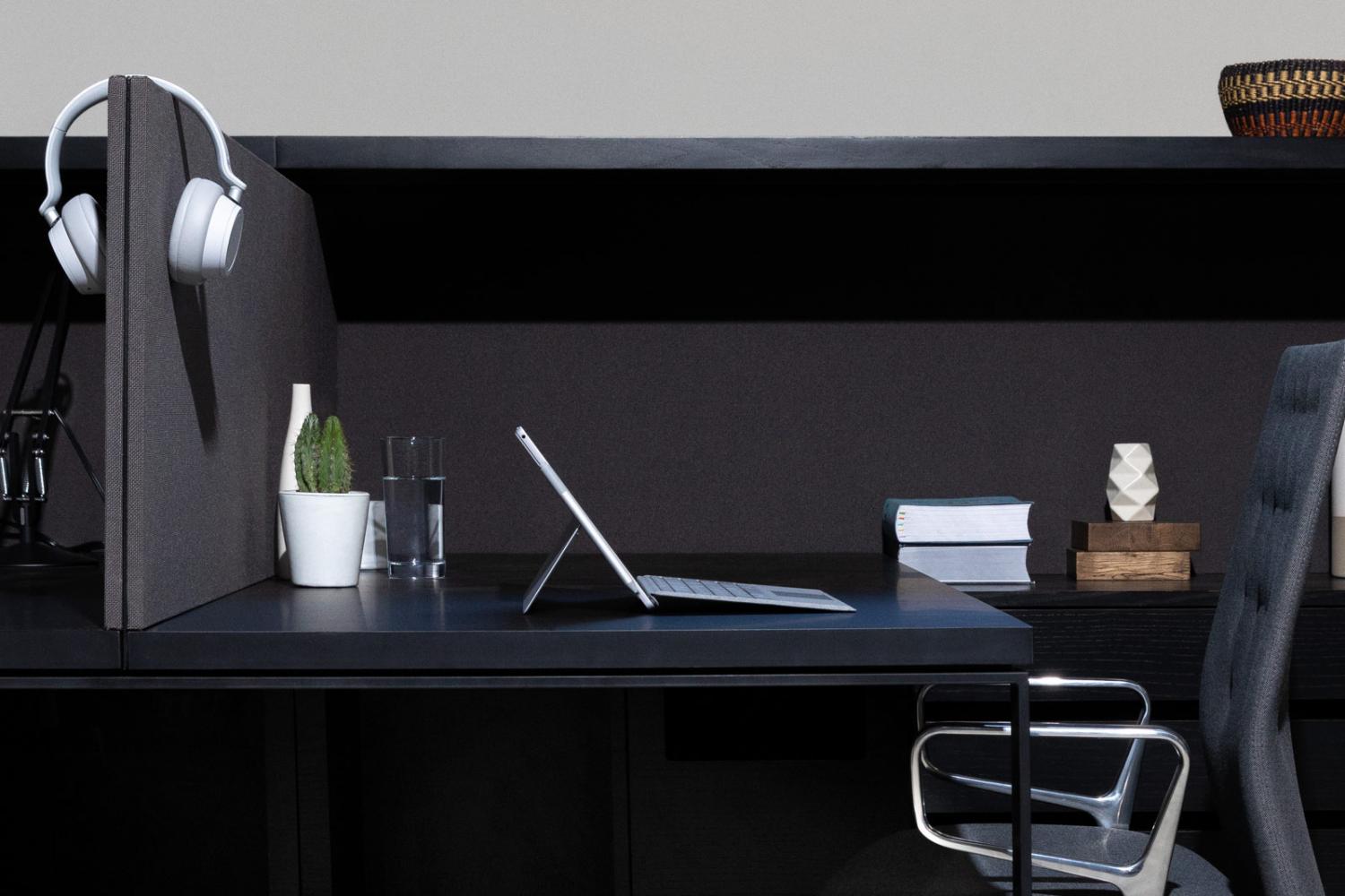 A minimalist desk space