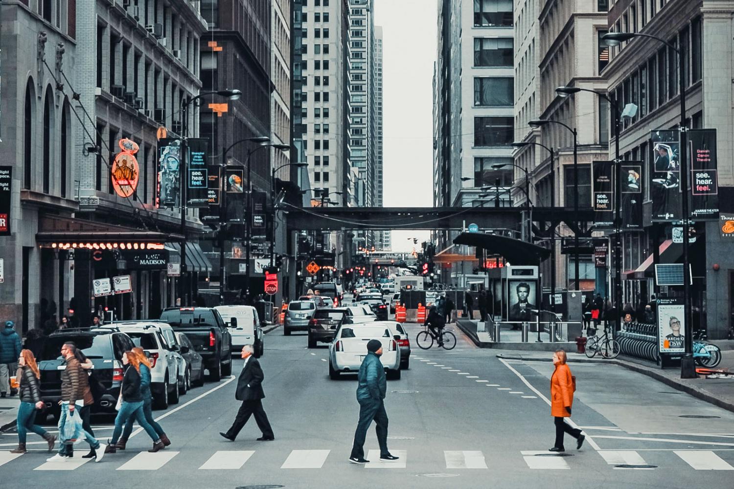 Busy New York Street